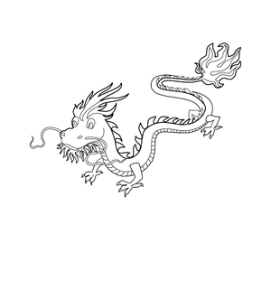 Free Dragon coloring page – fun and educational printable for children