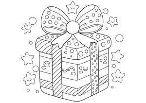Gifts coloring page – fun and educational printable for children