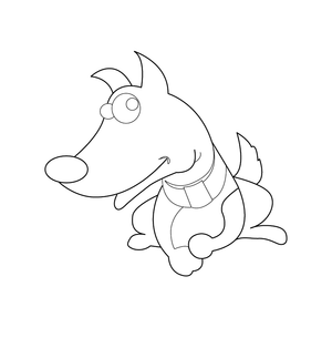 Free Dog coloring page – fun and educational printable for children