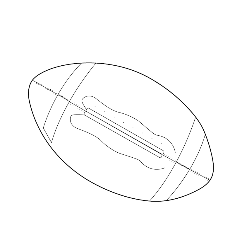 Touch Rugby Printable Picture Printable Rugby Ball Template