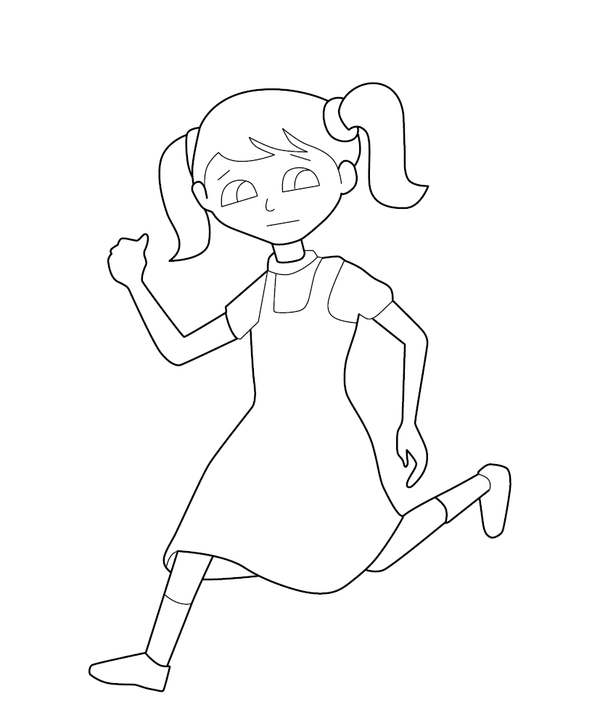 Running coloring page – fun and educational printable for children