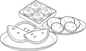 Rajastani Sweets coloring page – fun and educational printable for children