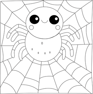 Spider coloring page – fun and educational printable for children