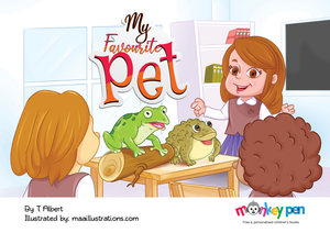 My Favourite Pet - Free Children's Story book Coverpage