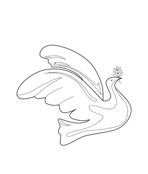 Dove Coloring Page