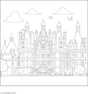 Chaeteau De Chambord Coloring Page – fun and educational printable for children