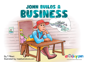 John Builds A Business - Free Children's Story book Coverpage