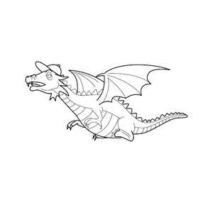 Free Dragon Coloring Picture