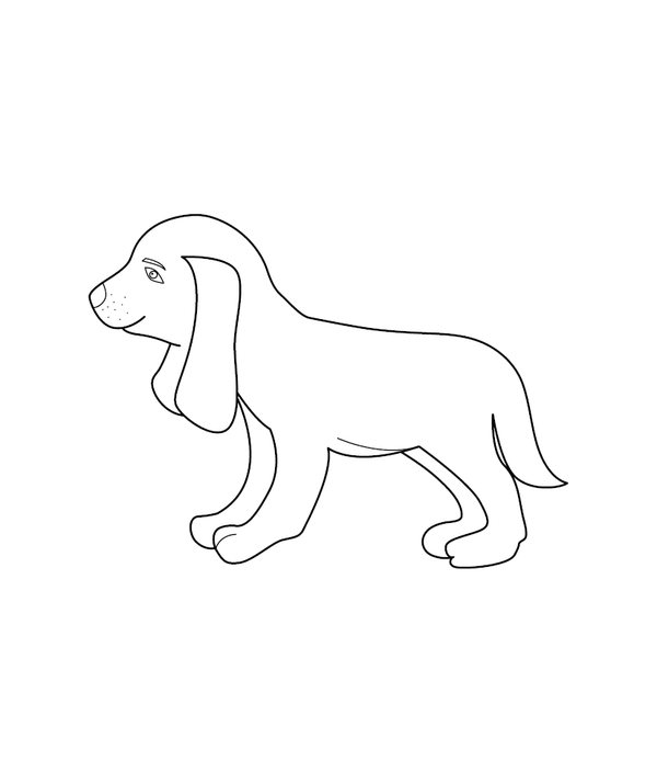 Dog Coloring Page – fun and educational printable for children