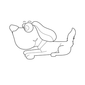 Free Printable Dog coloring page – fun and educational printable for children
