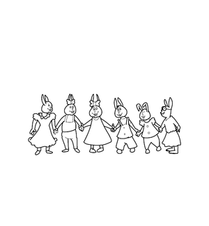 Rabbit Coloring Page