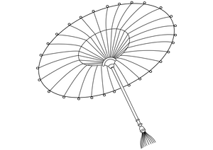 Chinese Umbrella coloring page – fun and educational printable for children