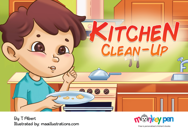 Kitchen Clean-Up - Free Children's Story book Coverpage