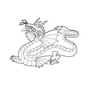 Free  Dragon  coloring page – fun and educational printable for children