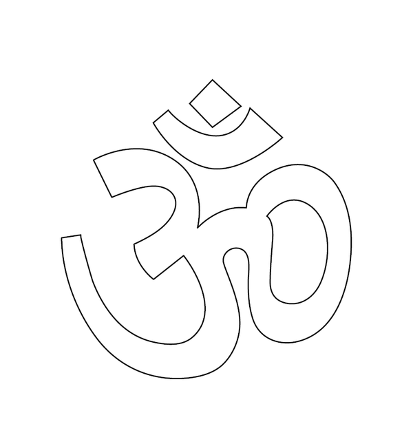 Om coloring page – fun and educational printable for children