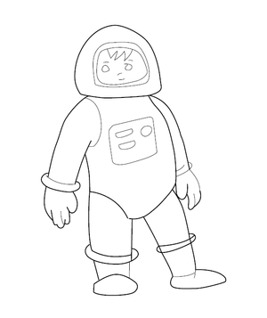 Astronaut Coloring Picture