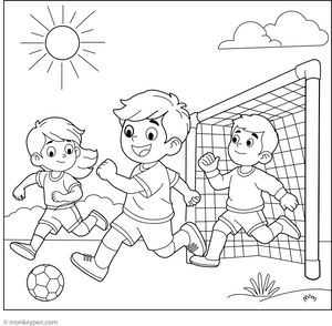 Football Coloring Page