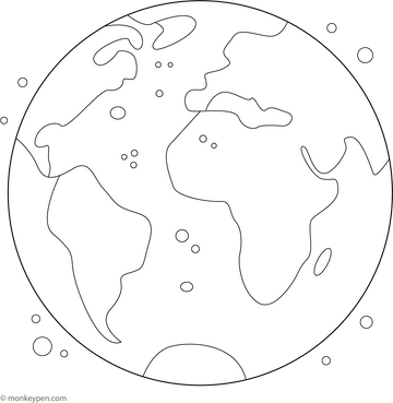 Earth Coloring Book – Free Educational Activity for Kids