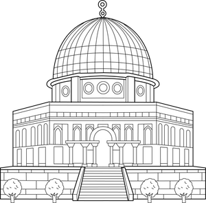 Dome Of The Rock coloring page – fun and educational printable for children