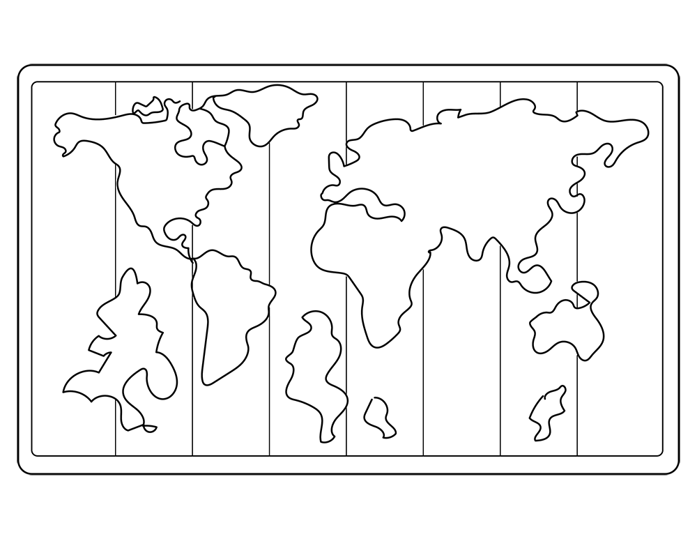 Printable Map Coloring Page printable-map-coloring-page