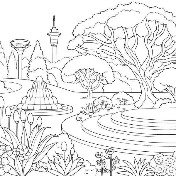 Christ church Botanic Gardens Coloring Page – fun and educational printable for children