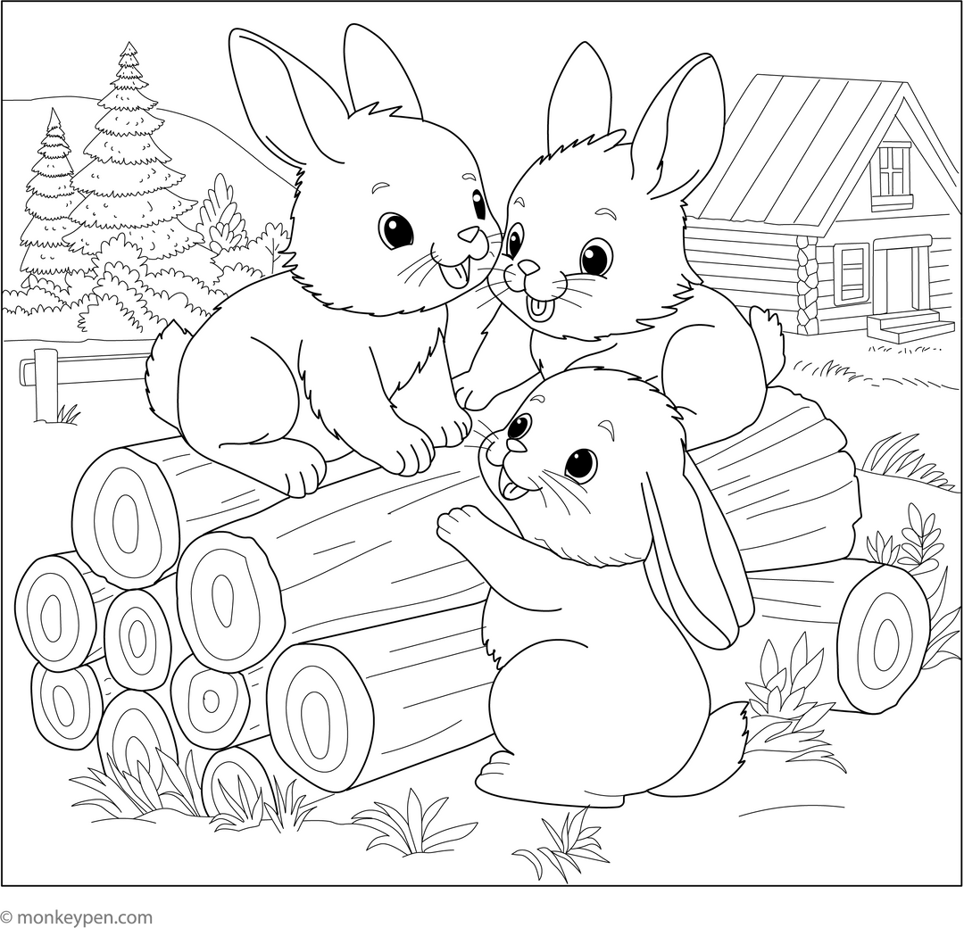 Rabbit Coloring Book – Fun Downloadable Coloring Sheets