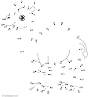 Camel | Free Printable Dot-to-Dot Worksheet for Kids