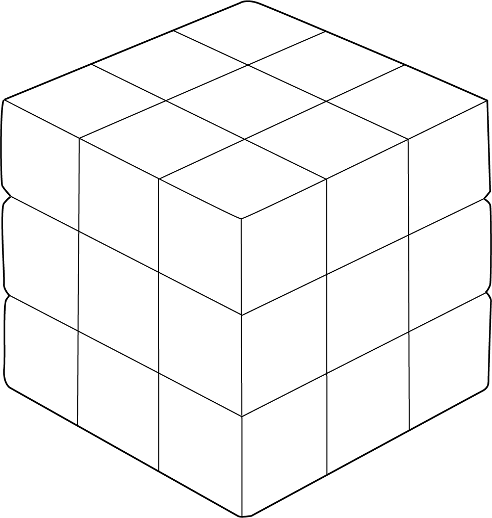 Cube Color Pages Cubbies Coloring Pages