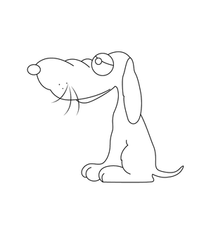 Dog coloring page – fun and educational printable for children
