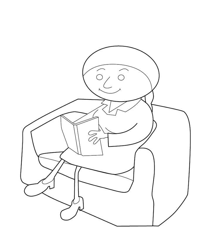 Action Words Coloring Book – Printable PDF for Kids