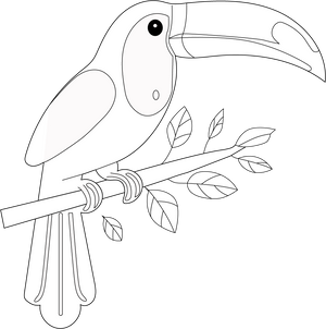 Toucan coloring page – fun and educational printable for children