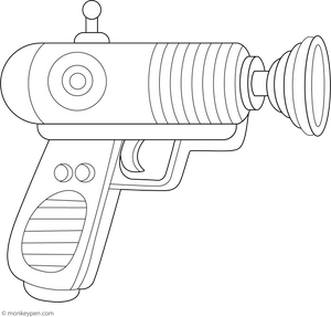 Ray Gun Coloring Page – fun and educational printable for children