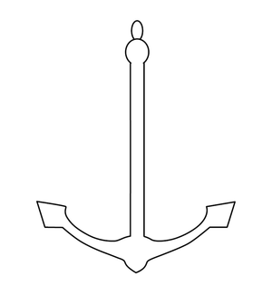 Anchor Coloring page – fun and educational printable for children