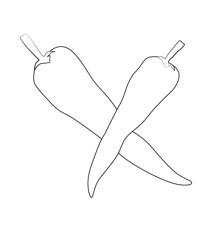 Free Printable Chilli Coloring Sheet – Kids Activity