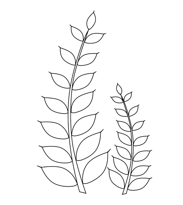 Free Leaf Coloring Image
