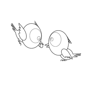 Sparrow  coloring page – fun and educational printable for children