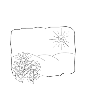 Sun Coloring Sheet