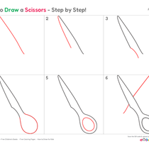 How to Draw Scissors – Easy Step-by-Step Object Drawing for Kids