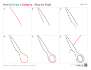 How to Draw Scissors – Easy Step-by-Step Object Drawing for Kids