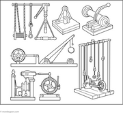 Simple Machine Color Pages Simple Machines Coloring Page – Free Printable for Kids