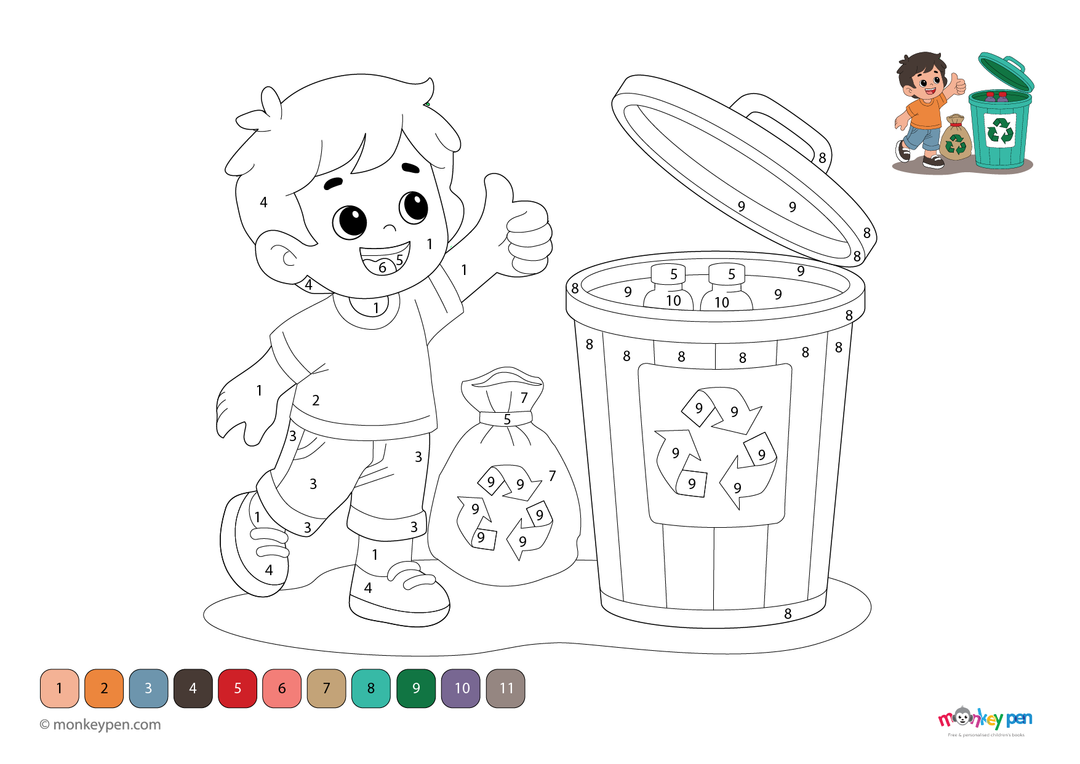 Free 210 Color by Number Coloring Sheets – Printable PDF – Page 15
