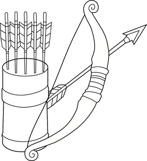 Bow And Arrow coloring page – fun and educational printable for children