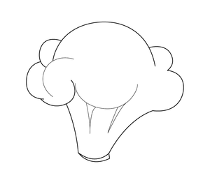 Broccoli Coloring Picture