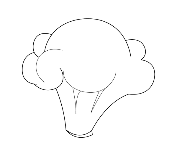 Broccoli Coloring Picture