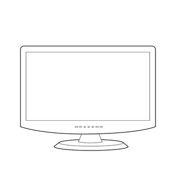 Free Printable Television Coloring Page – Fun for Kids
