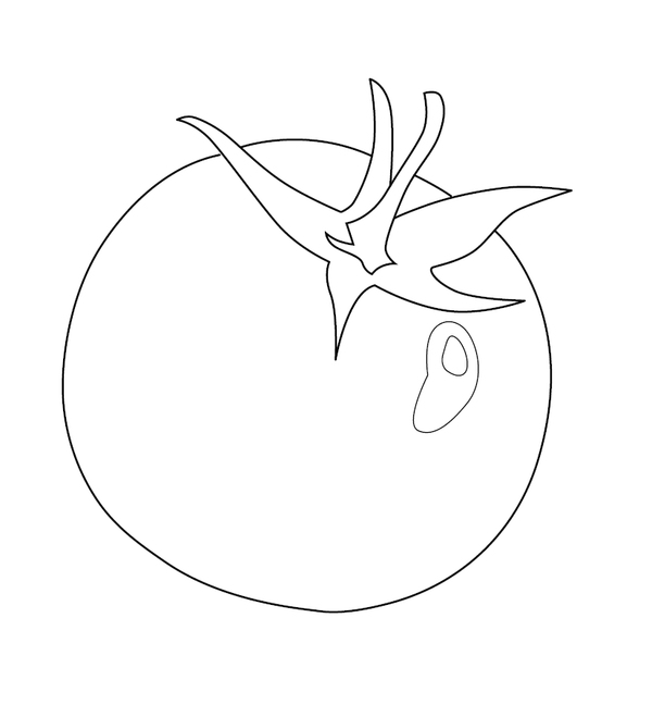 Fruits And Vegetables Coloring Book