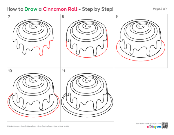 Simple dessert drawing lesson for beginner young artists.