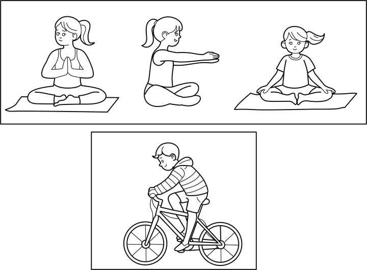 Physical Activity Coloring Page