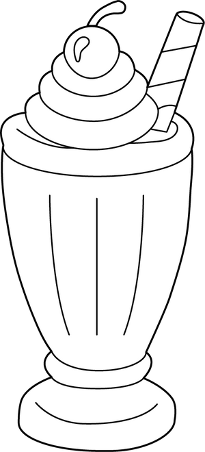 Milk Shake coloring page – fun and educational printable for children