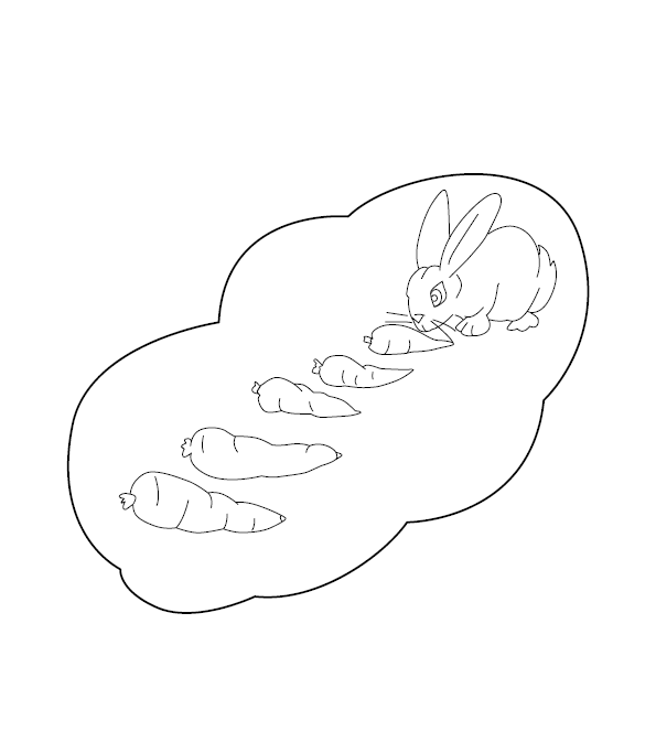 Rabbit Coloring Image